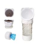 PetSoign 3-in-1 Travel Pet Water Bottle Food Container & Waste Bag Holder - Perfect for On-the-Go Pet Owners - Buy Online on GoSupps.com