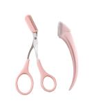Professional Eyebrow Trimmer Set - Precision Scissors & Razor for Women | Pink - Buy Online on GoSupps.com