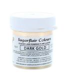 Dark Gold Edible Lustre Powder by Sugarflair - 25g | Food Colouring for Paint Effect - Buy Online on GoSupps.com