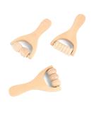 3-Piece Wooden Massage Roller Set - Fascia & Trigger Point Therapy for Anti-Cellulite Neck Shoulders Legs & Back - Buy Online on GoSupps.com