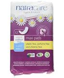Natracare Maxi Pads Super with Organic Cotton Cover 12 Count (Pack of 5) - Buy Online on GoSupps.com