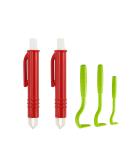 Nepfaivy Ticking Pliers for Dogs Cats & Kids - 3 Tick Hooks & 2 Tick Tweezers - Safe & Easy Tick Remover in Red & Green - Buy Online on GoSupps.com