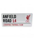 Buy Liverpool Official Anfield Road L4 Metal Street Sign - Multi-Colour | International Shipping Available - Buy Online on GoSupps.com