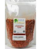 Indus Organics Cayenne Pepper Flakes (40,000 SHU) 10 Oz Bag - Premium Grade, High Purity, Freshly Packed - Buy Online on GoSupps.com