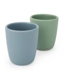AULEGE Silicone Toddler Cup 2 Pack - BPA Free Drinking Training Cup for Babies 6 Months+ - 4 fl. oz Tiny Open Cup - Sage Ether - Buy Online on GoSupps.com