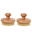 FRCOLOR 2 Pcs Bath Brush Set - Portable Massager & Scrubber for Body| Dead Skin Exfoliation| Handled Design| 10x10cm Sisal Brushes - Buy Online on GoSupps.com