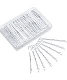 100 White Bobby Pins 2.2 Inch Hair Clips for Women Girls with Storage Box - Wedding Hair Accessories for All Hair Types - Buy Online on GoSupps.com