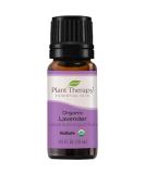 Plant Therapy Organic Lavender Essential Oil 100% Pure - USDA Certified - Therapeutic Grade 10 mL - Natural Aromatherapy for Relaxation and Sleep - 0.33 Fl Oz - Buy Online on GoSupps.com