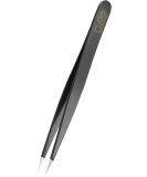 Rubis Pointed Tweezers for Splinters & Ingrown Hairs - Black Precision Tweezers for Perfect Removal | International Shipping - Buy Online on GoSupps.com