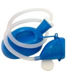 YUMSUM 2000ML Unisex Bed Urinal with Drain Hose and Lid - Female Blue - Buy Online on GoSupps.com