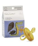 Natursutten Orthodontic Pacifier 12+ Months - Natural Rubber, Eco-Friendly, BPA-Free - Made in Italy - Butterfly/Round Shape - 1 Count - Buy Online on GoSupps.com