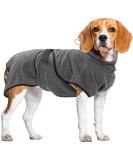 Royal Dry Microfiber Dog Bathrobe - Size M (50-58 cm Back Length) - Grey - Perfect for International Shipping - Buy Online on GoSupps.com