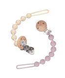 WeSweet BPA-Free Silicone Pacifier Chain - Perfect Baby Gift for Boys & Girls (White + Purple) - Buy Online on GoSupps.com