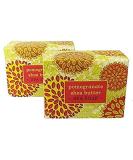 Buy Greenwich Bay Trading Company Shea Butter Soap Bars - Set of 2 10.5 oz - Pomegranate Scent - International Shipping Available - Buy Online on GoSupps.com