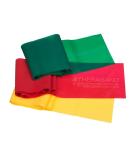 THERABAND Resistance Bands Set - Non-Latex Elastic for Upper & Lower Body Exercise Strength Training Physical Therapy Pilates & Rehab - Beginner Friendly - Yellow Red & Green - Buy Online on GoSupps.com