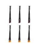 Beaupretty 6-Piece Eyebrow Brush Comb Set - Mini Double-Ended Spoolie & Angled Brush for Precision Eyebrow Application - Portable Black Eyebrow Makeup Tools - Buy Online on GoSupps.com