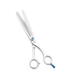 MOONTAY JP-440C Stainless Steel Dog Fur Scissors - Straight & Bent Thinning Blending Cutting & Trimming - 19.1 cm (24 Teeth) - Premium Quality - Buy Online on GoSupps.com