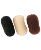 3 PCS Bump Up Hair Clip durable Volume Hair Padding Tool Bump Up Clips for Women DIY Hairstyles Black Coffee Beige - Buy Online on GoSupps.com