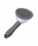 Secwell Pets Cat & Dog Brush - Hair Remover with Cleaning Button for Long & Short Hair - Gray - Buy Online on GoSupps.com