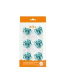 Decora 0500370 Large Blue Roses - 6-Pack | Premium Quality Decoration for Any Occasion - International Shipping Available - Buy Online on GoSupps.com