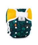 Bambooolik Duo Overpants | Washable Adjustable Cloth Diapers | Velcro Nappy Liners | Eco-Friendly Reusable Diapers Made in EU - Fern Herb & Saffrangelb - Buy Online on GoSupps.com