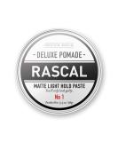 Rascal Deluxe Pomade No 1 - Matte Low Shine Light Hold Paste with Beeswax & Grapeseed Oil - TSA Friendly Container - 3.4oz - Buy Online on GoSupps.com