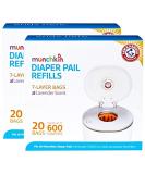 Munchkin Arm & Hammer Diaper Pail Refill Bags - 40 Bags - Buy Online on GoSupps.com