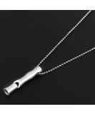 High Decibel Outdoor Stainless Steel Whistle | Emergency Survival Signal Pipe for Camping - Buy Online on GoSupps.com
