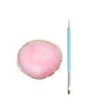 Meiyea Nail Art Palette - Pink Polish Mix & Manicure Tool with Double Ended Brush | International Shipping - Buy Online on GoSupps.com