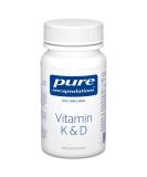 Pure Encapsulations - Vitamin K & D - Hypoallergenic Formula with Vitamin K1 K2 and D3 for Strong Bones - 60 Capsules - Buy Online on GoSupps.com