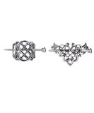 2 Pcs Viking Celtic Knot Hair Clips - Alloy Hair Sticks for Women & Girls - Silver Long Hair Accessories - Buy Online on GoSupps.com