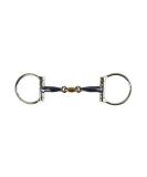 AK Sweat Iron D-Ring Double Jointed Lozenge with Cooper Joint Horse Riding Bits (5.50'' Blue-Silver) 5.50'' Blue-Silver - Buy Online on GoSupps.com