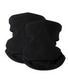 Hegcoiie 2 pieces women men winter loop scarf soft fleece neck warmer windproof ski mask hose scarf warm for skiing black+black - Buy Online on GoSupps.com