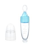 Silicone Baby Food Donor Spoon - Squeeze Feeder for Infants & Toddlers | Blue Baby Spoon Bottle - Buy Online on GoSupps.com