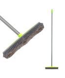 LandHope 59 Push Broom with Rubber Bristles | Long Handle Sweeper for Pet Hair, Carpet, Hardwood, and Tile | Water Resistant Squeegee Edge | Non Scratch Bristles | Multi Segment Handle - Buy Online on GoSupps.com