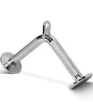Yes4All LAT Pull Down Cable Attachment Tricep Press Down V-Bar Diamond Knurl Handle - Chrome - Buy Online on GoSupps.com