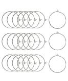 JIALEEY 100PCS Wine Glass Charm Rings 25mm Silver Plated Open Jump Ring Earring Beading Hoop for Jewelry Making Wedding Birthday Party Festival Favor - Buy Online on GoSupps.com