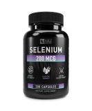Selenium Capsule Supplement 200mcg - Antioxidant Support for Immune, Reproductive & Thyroid Health - Non-GMO, 3rd Party Tested - 200 Capsules - Buy Online on GoSupps.com