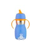 Kid Basix Safe Sippy Stainless Steel Cup - Round Spout, BPA Free, 11 oz - Blue | Dishwasher Safe for Babies/Toddlers on-the-go - Buy Online on GoSupps.com