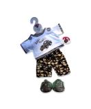 Build Your Bears Wardrobe Teddy Bear Clothes Off Road Camo Outfit and Shoes fits Build a Bear (green) - Buy Online on GoSupps.com