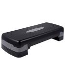 KLB Sport Adjustable Exercise Step Platform - Black & Grey | Sports & Fitness Equipment - Buy Online on GoSupps.com