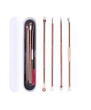 Blackhead Remover Tool Kit - 4 Pcs Stainless Steel Acne Extractor Set - Buy Online on GoSupps.com