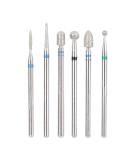 6Pcs Stainless Steel Nail Drill Bit Set - Manicure Nail Art File Bits Tools (#8) - Buy Online on GoSupps.com