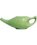 HealthAndWealth Durable Ceramic Neti Pot with 10 Sachet Neti Salt - Microwave & Dishwasher Friendly - 225ml Capacity - Green - Buy Online on GoSupps.com