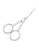 Facial Hair Grooming Scissors - Precision Eyebrow Nose Mustache & Beard Trimming Kit for Men & Women - Rounded Safety Tip Clippers (3.9 Inch Silver - Buy Online on GoSupps.com