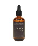 Alucia Organics Certified Organic Castor Oil - 100% Pure Cold-Pressed for Face Eyebrows Eyelashes & Hair - Vegan 100ml - Buy Online on GoSupps.com