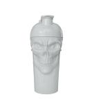 JNX Sports The Curse! Totenkopf Shaker Bottle - 680ml Limited Edition Supplement Mixer | Classic Loop Closure - Light Gray - Buy Online on GoSupps.com