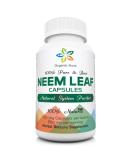 Organic Aura Premium Neem Capsules - USDA Certified, 100% Pure, Detoxifying Superfood - Non-GMO & Gluten Free - Buy Online on GoSupps.com