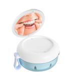 Prosdese Mirror Denture Box with Filter - Portable Bite Can & Toothpaste Tin for Safe Storage of Braces Bite Rail & False Teeth - International Shipping Available - Buy Online on GoSupps.com