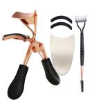 Premium Eyelash Curler with Refill Pads & Stainless Steel Comb - False Eyelash Applicator Tool & Tweezers | International Shipping - Buy Online on GoSupps.com
